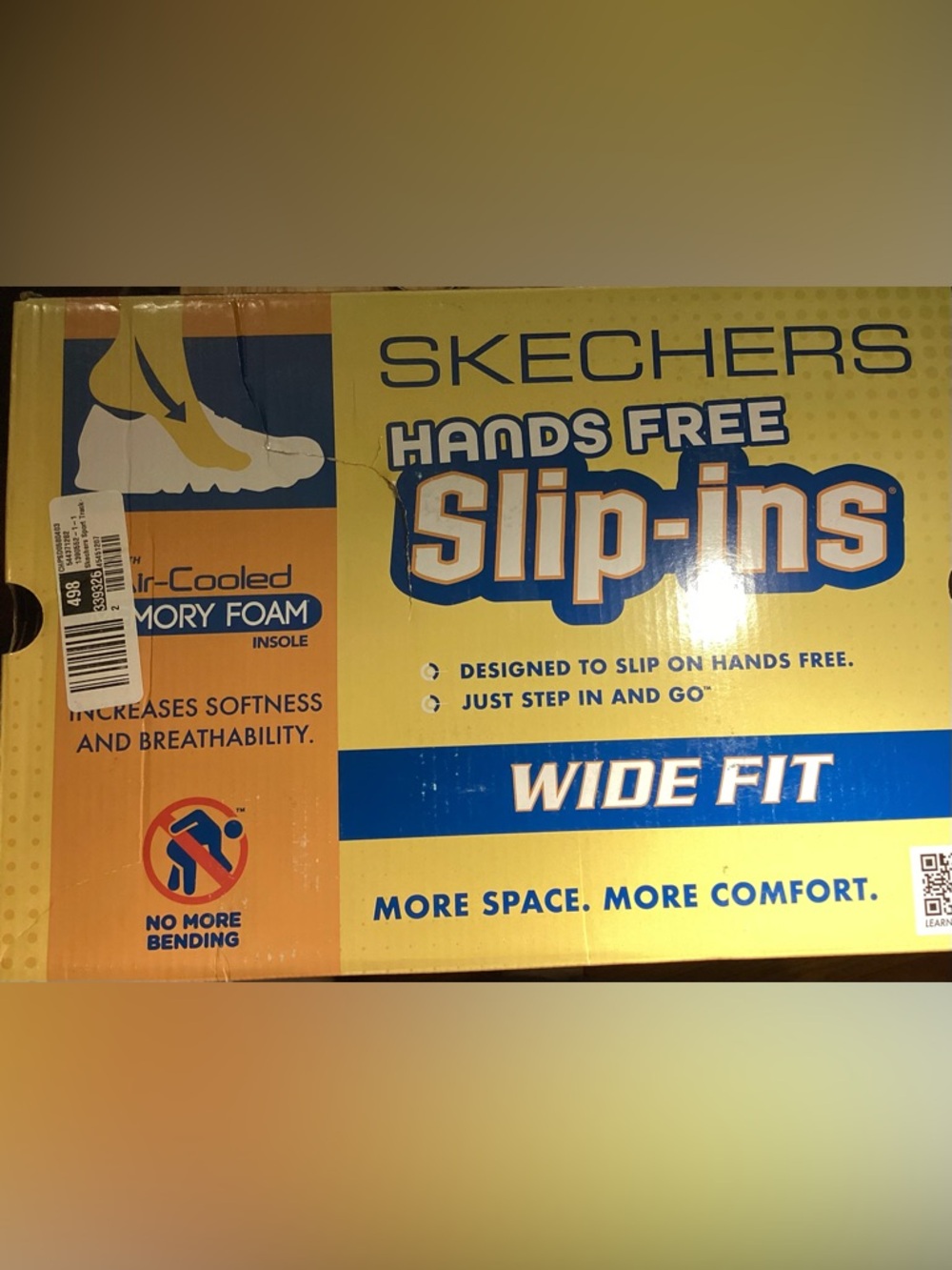 Skechers Track Ezra’l Mens 11.5 Wide Navy Sneakers Slip Ins No box - Picture 8 of 10